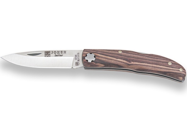 Briceag Joker Setter, maner lemn trandafir, lama 6.5cm NP111