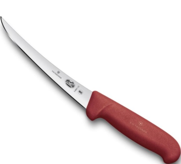 Cutit pentru dezosat Victorinox Boning Knife , lama 12cm, Red 5.6601.12