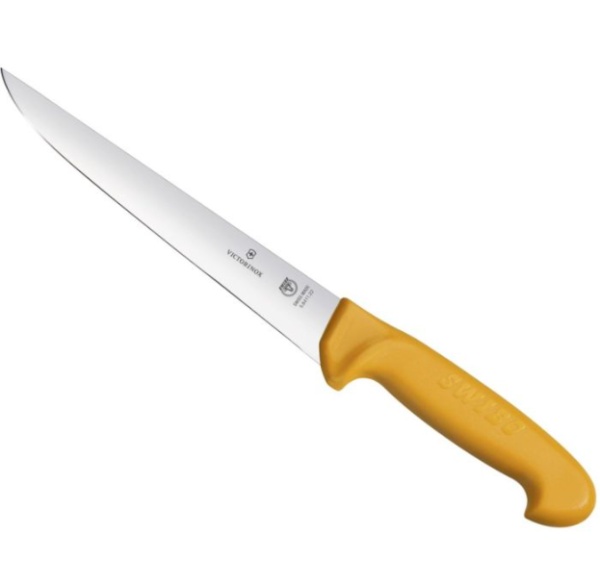 Cutit pentru injunghiat Victorinox Swibo Sticking Knife, lama 22cm, Orange 5.8411.22