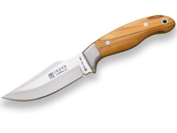 Cutit pentru jupuit Joker Cebra, maner corn cerb, lama full tang 11cm CO40