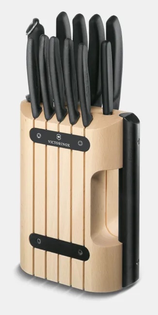 Set Victorinox pentru Bucatarie Swiss Classic Block, 11 piese, black 6.7153.11