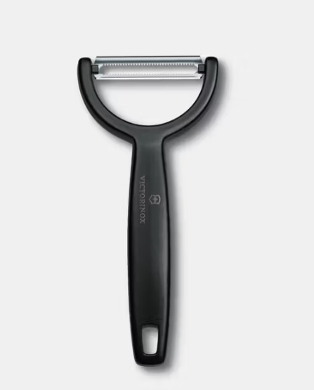 Curatator Victorinox Ypso Peeler, lama dubla zimtata, Black 6.0963.3