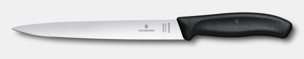 Cutit pentru filetat Victorinox Swiss filleting Knife, 20cm, Black 6.8713.20G