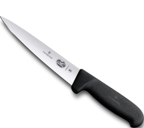 Cutit pentru injunghiat Victorinox Sticking Knife, lama 18cm, Black 5.5603.18