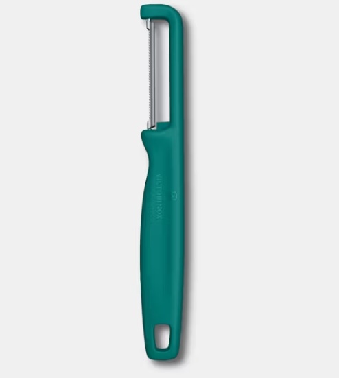 Curatator Victorinox Iota Straight Peeler, lama zimtata dubla, Green 6.0943.4