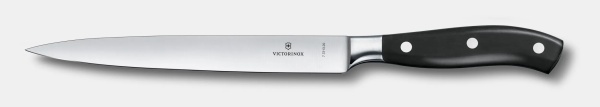 Cutit pentru filetat Victorinox Grand Maitre Forged Filleting Knife, lama 20cm, Black 7.7213.20G