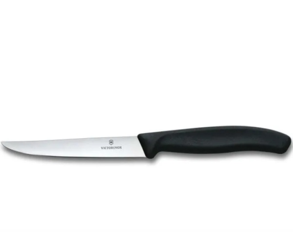 Cutit pentru friptura Victorinox Swiss Modern Steak Knife 6 buc, lama 11cm, Black 6.7203.6
