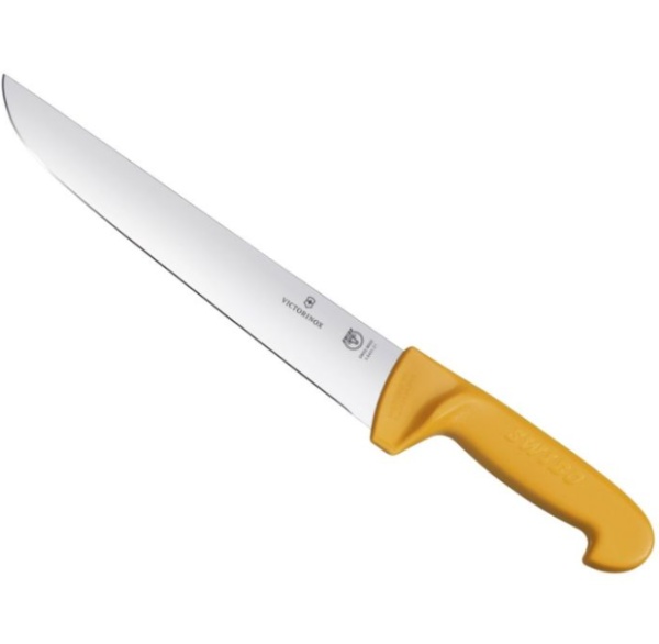 Cutit pentru macelarie Victorinox Swibo Butcher Knife, lama 21cm, Orange 5.8431.21