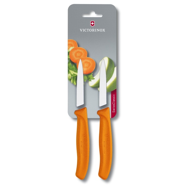 Set cutite curatat Victorinox Swiss Classic Paring Set, 2 piese, Orange 6.7606.L119B