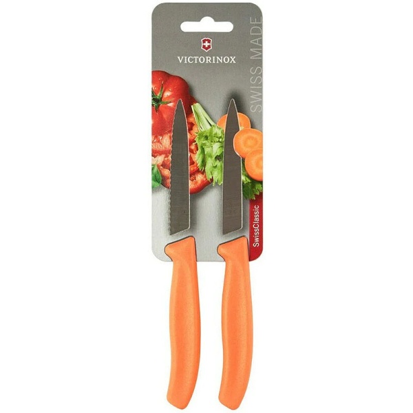 Set cutite curatat Victorinox Swiss Classic Paring Set, 2 piese, Orange 6.7796.L9B