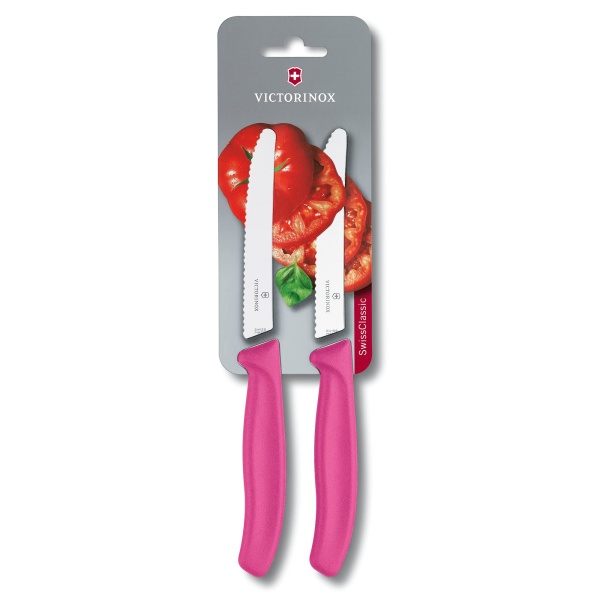Set cutite curatat Victorinox Swiss Classic Paring Set, 2 piese, Pink 6.7836.L115B