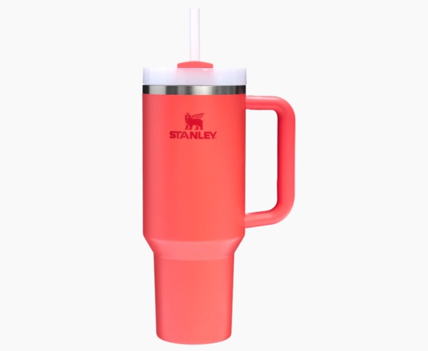 Cana termoizolanta Stanley The Quencher H2.O FlowState Tumbler 1.20L, Hot Coral 10-10825-018