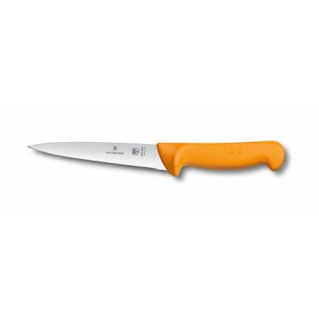 Cutit pentru Injunghiat & Dezosat Victorinox Swibo Sticking & Boning Knife, lama 15cm, Orange 5.8412.15