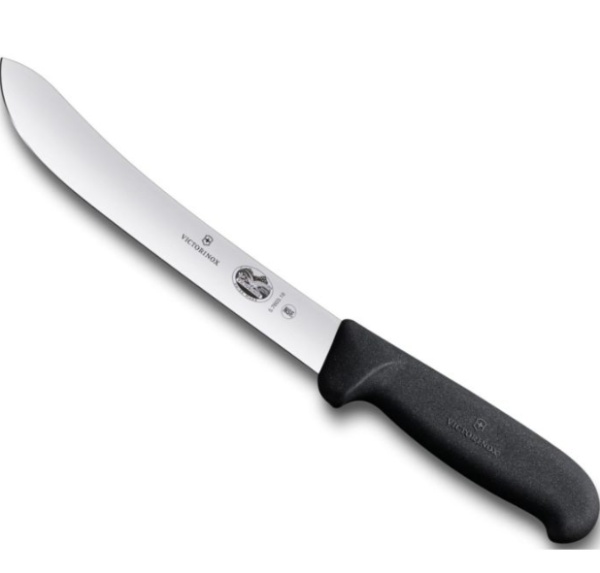 Cutit pentru macelarie Victorinox Butcher Knife, lama 18cm, Black 5.7603.18