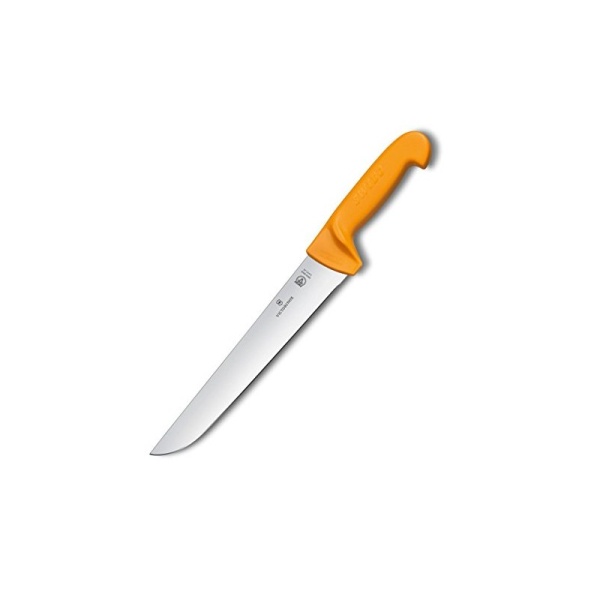 Cutit pentru macelarie Victorinox Swibo Butcher Knife, lama 24cm, Orange 5.8431.24