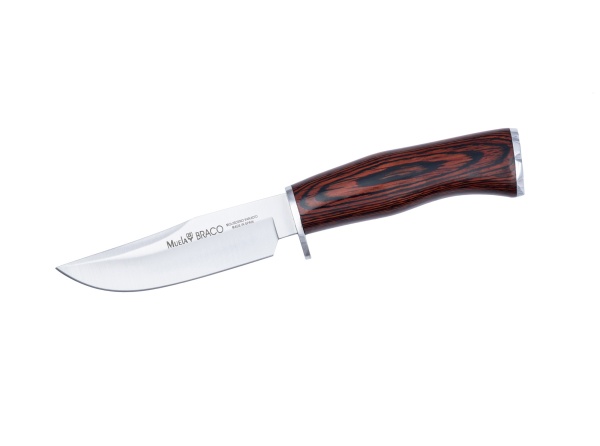 Cutit Vanatoare Muela Braco-11R, maner lemn presat coral lama 11 cm