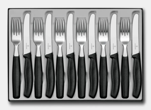 Set Victorinox Swiss Classic Table Set, 12 piese, Black 6.7833.12