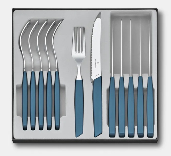 Set Victorinox Swiss Modern Table Set, 12 piese, Blue 6.9096.11W2.12