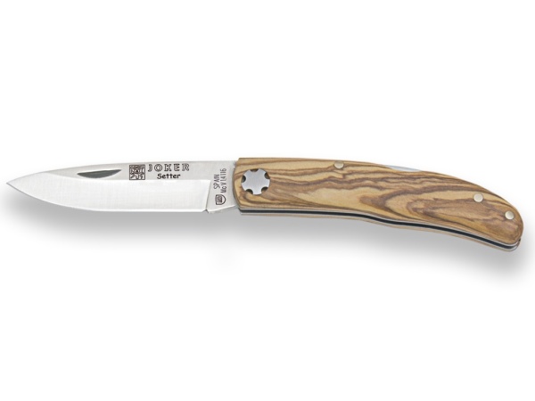Briceag Joker Setter, maner lemn maslin, lama 6.5 cm NO111