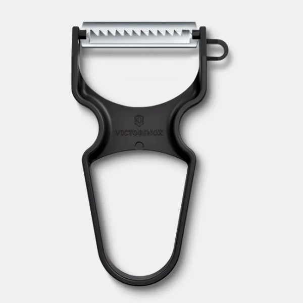 Curatator Victorinox Rapid Peeler & Cutter Julienne, 110mm, lama zimtata, ABS, black 6.0934.3