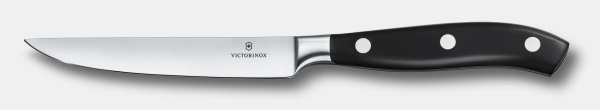 Cutit pentru friptura Victorinox Grand Maitre Forged Steak Knife, lama 12cm, Black 7.7203.12WG