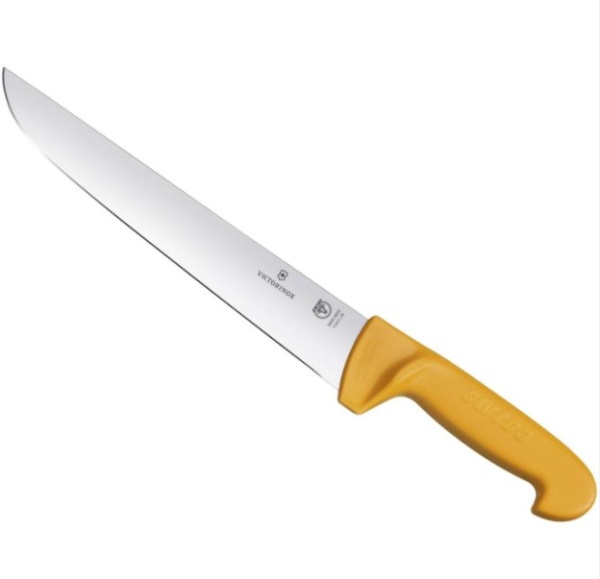 Cutit pentru macelarie Victorinox Swibo Butcher Knife, lama 26cm, Orange 5.8431.26