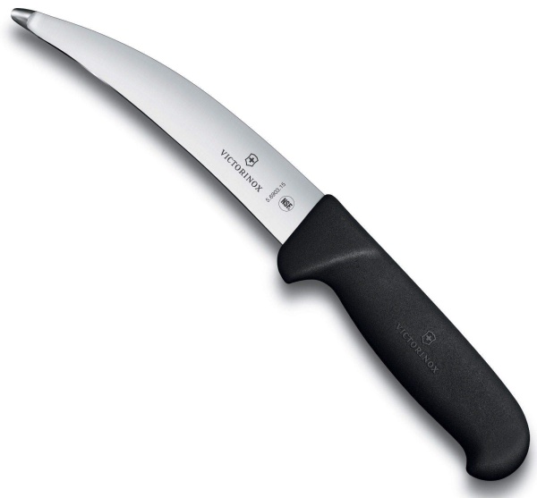 Cutit pentru maruntaie Victorinox Gut and Tripe Knife, lama 15cm, Black 5.6903.15