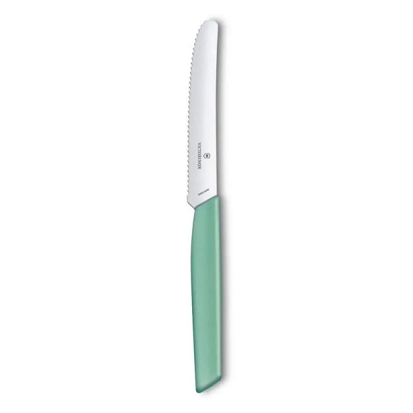 Cutit pentru rosii Victorinox Swiss Modern Tomato & Table Knife, lama 11cm, Mint 6.9006.11W41