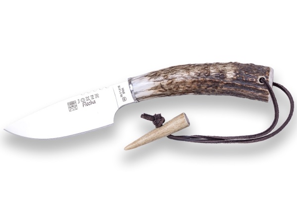 Cutit pentru vanatoare Joker Flecha, maner corn cerb, lama 10.5cm CC106