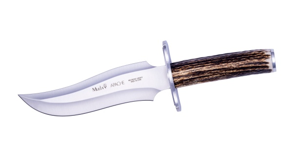 Cutit Vanatoare Muela Apache, maner corn de cerb lama 19 cm