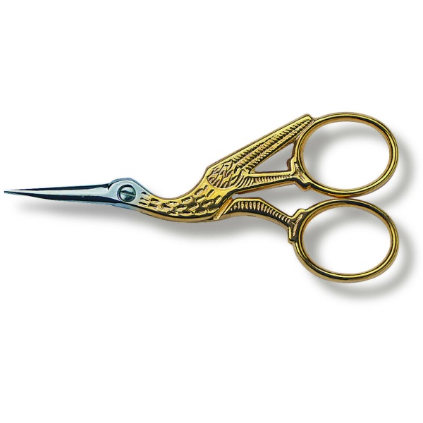 Foarfeca universala Victorinox Stork Gold Plated Scissors, lungime 12cm, Otel placat cu aur 8.1040.12