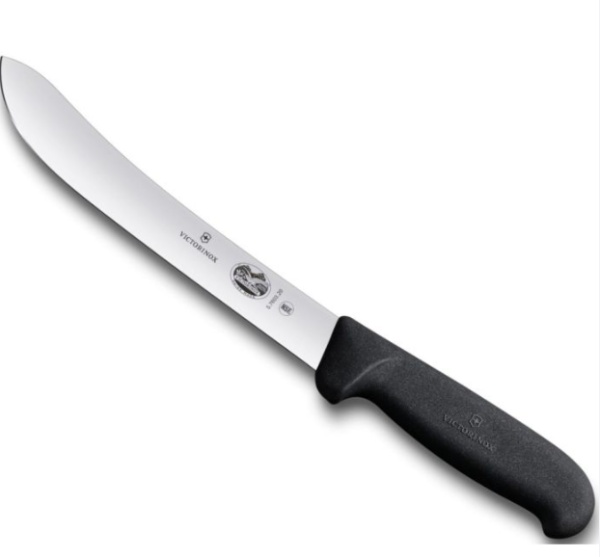 Cutit pentru macelarie Victorinox Butcher Knife, lama 20cm, Black 5.7603.20