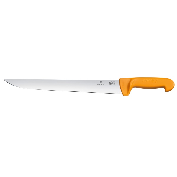 Cutit pentru macelarie Victorinox Swibo Butcher Knife, lama 29cm, Orange 5.8431.29