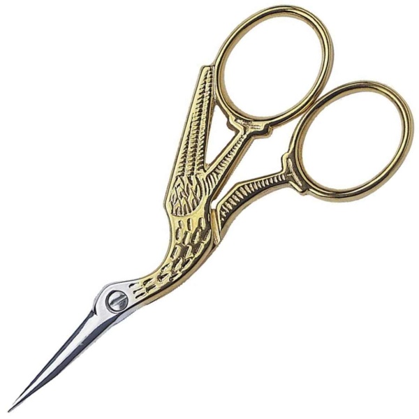Foarfeca universala Victorinox Stork Gold Plated Scissors, lungime 16cm, Otel placat cu aur 8.1040.16