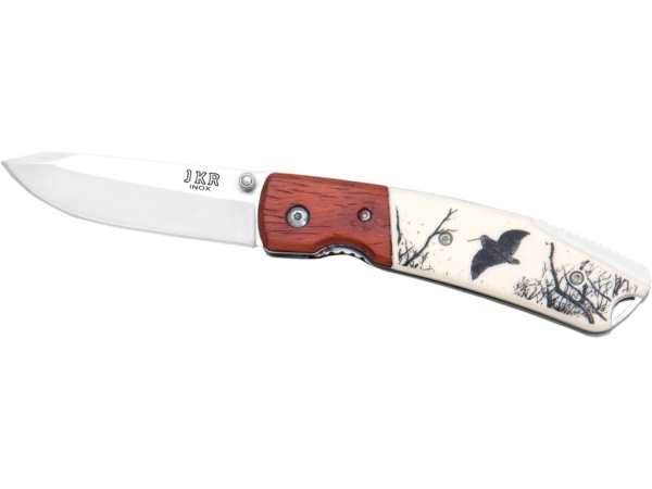 Briceag Joker maner plastic&lemn rosu, lama 7.5cm JKR0367
