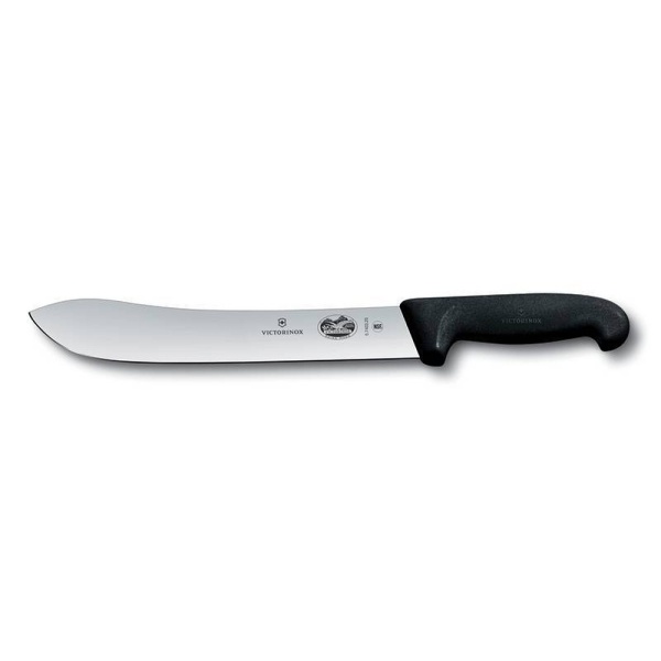 Cutit pentru macelarie Victorinox Butcher Knife, lama 25cm, Black 5.7403.25