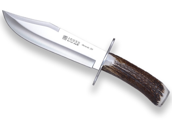 Cutit Vanatoare Joker Bowie, maner corn cerb, lama 20cm CC100