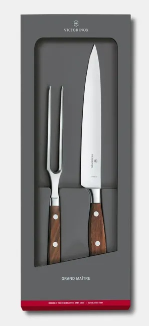 Set pentru friptura Victorinox Grand Maitre Carving Set, 2 piese, Brown 7.7240.2