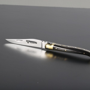 Briceag Laguiole en Aubrac, maner Corn Bivol African, lama 10cm - LGL0210PCL/FSI1 - Img 2
