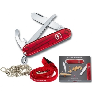 Briceag My First Victorinox,84 mm, Rosu Transparent 0.2373.T - Img 2