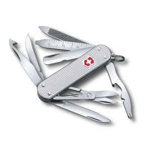 Briceag Victorinox MiniChamp Alox,58 mm, argintiu 0.6381.26