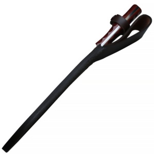 Cutit Muela MACHETE,maner lemn presat coral, lama 22cm - Img 4