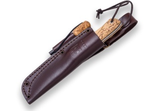 Cutit Outdoor Joker Nordico, maner mesteacan cret, lama full tang 10cm CL119-P - Img 2