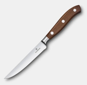 Cutit pentru friptura Victorinox Grand Maitre Steak Knife, lama 12cm, Wood 7.7200.12WG - Img 3