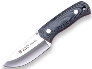 Cutit pentru Outdoor Joker Erizo TS1, maner micarta, lama full tang 7.5cm CM81 - Img 1