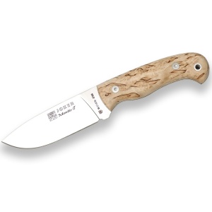 Cutit pentru outdoor Joker Montes II, maner lemn mesteacan cret, lama full tang 11cm CL58