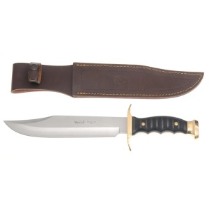 Cutit Vanatoare Muela 7220, maner plastic si zamak negru lama 22cm - Img 1