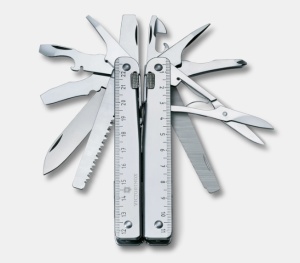 Multifunctional Victorinox Swiss Tool X, 115 mm, teaca piele, argintiu 3.0327.LB1 Blister - Img 8