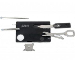Multifunctional Victorinox SwissCard Lite,82 mm, negru transparent 0.7333.T3 - Img 2