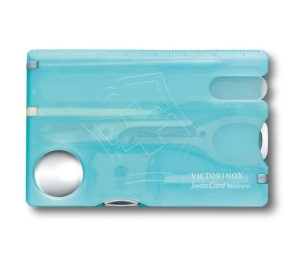 Multifunctional Victorinox SwissCard NailCare,82 mm, albastru transparent 0.7240.T21 - Img 1